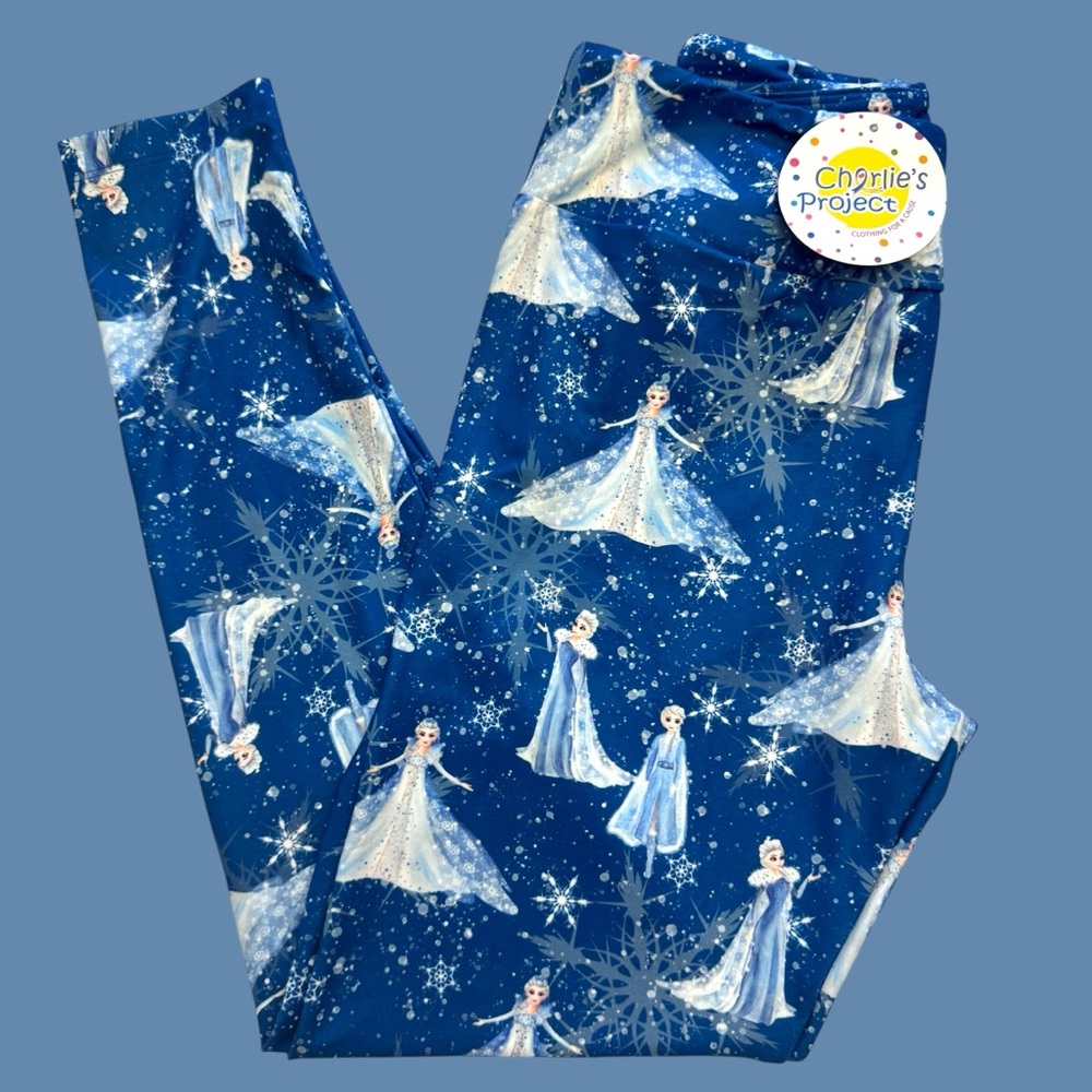 Charlie’s Project Disney’s Frozen Elsa Soft as Cloud Women’s Leggings | One Size